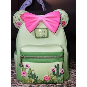Loungefly Disney Minnie Mouse Cacti Ears Mini Backpack Cactus Green